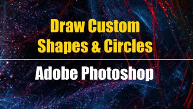 Custom shapes and circles in photoshop featured image