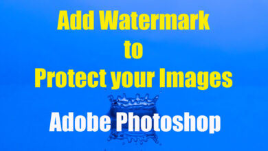 Watermark image adobe photoshop