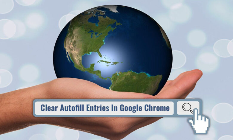 clear autofill entries google chrome