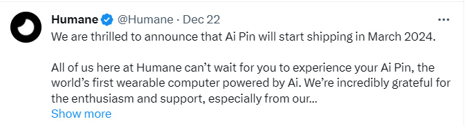 Humane Ai Pin