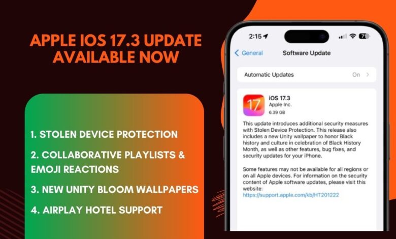Apple iOS 17.3 Update