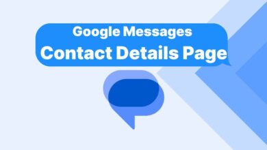 Google Messages Contact Details Page