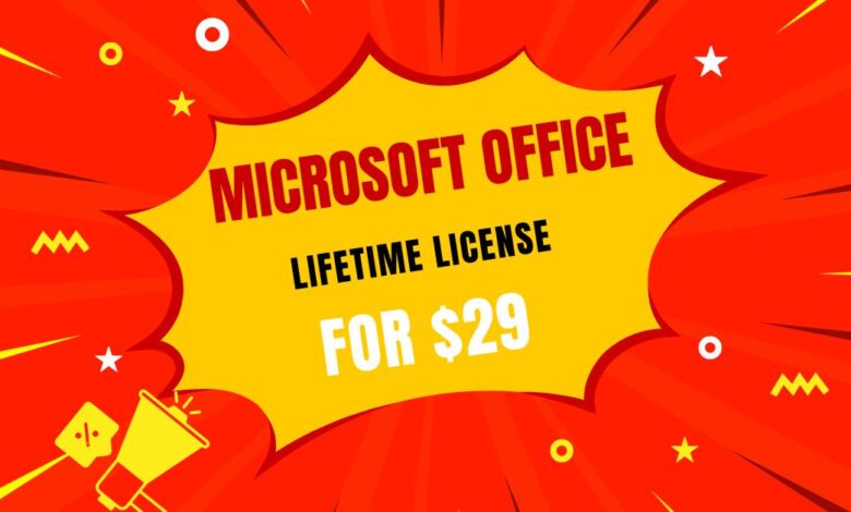 Microsoft Office Lifetime License for $29